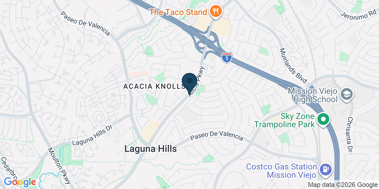 Map showing Orange County, CA