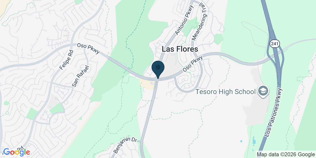 Map showing Las Flores, Orange County, CA