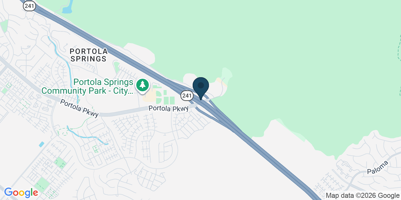 Map showing Orange County, CA
