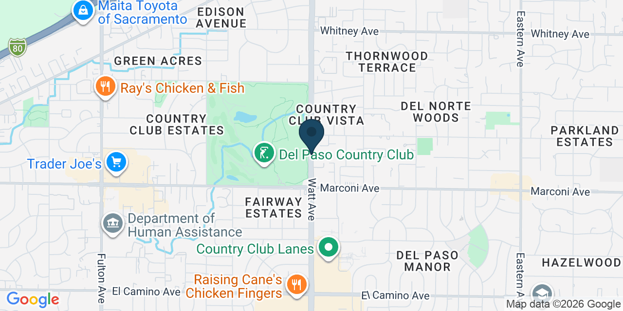 Map showing Arden-Arcade, Sacramento County, CA