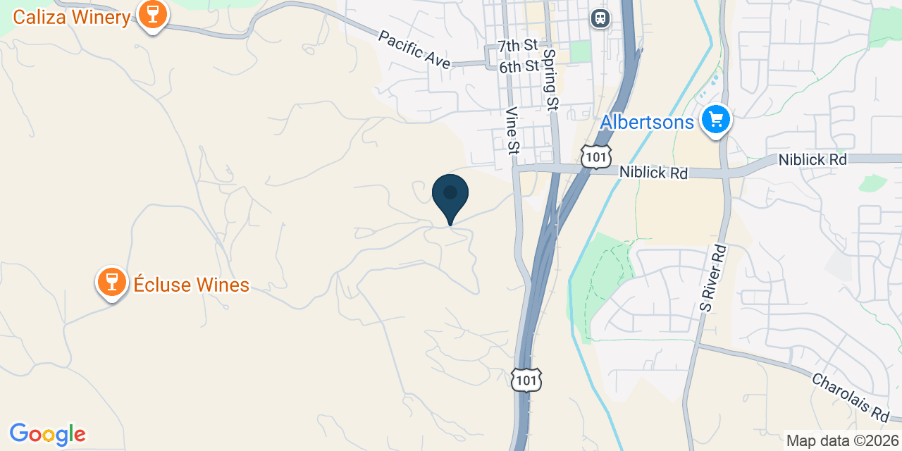 Map showing San Luis Obispo County, CA