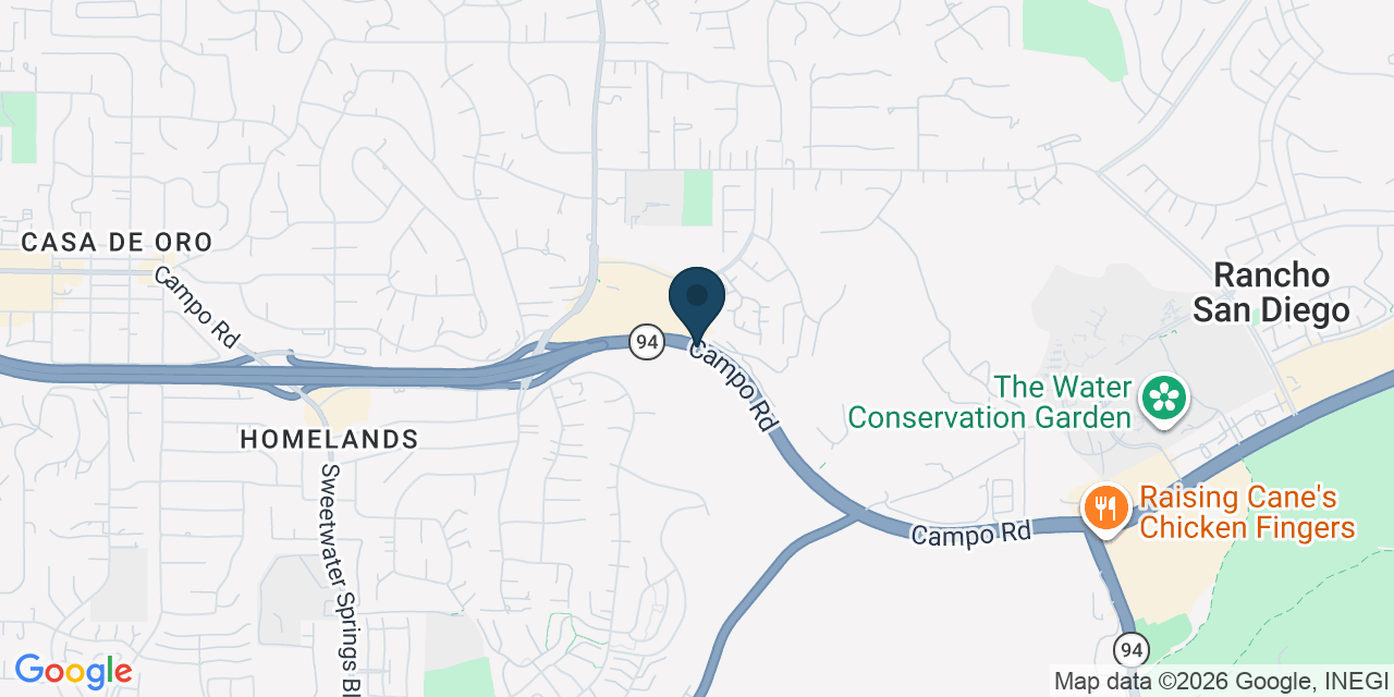 Map showing Spring Valley, San Diego County, CA