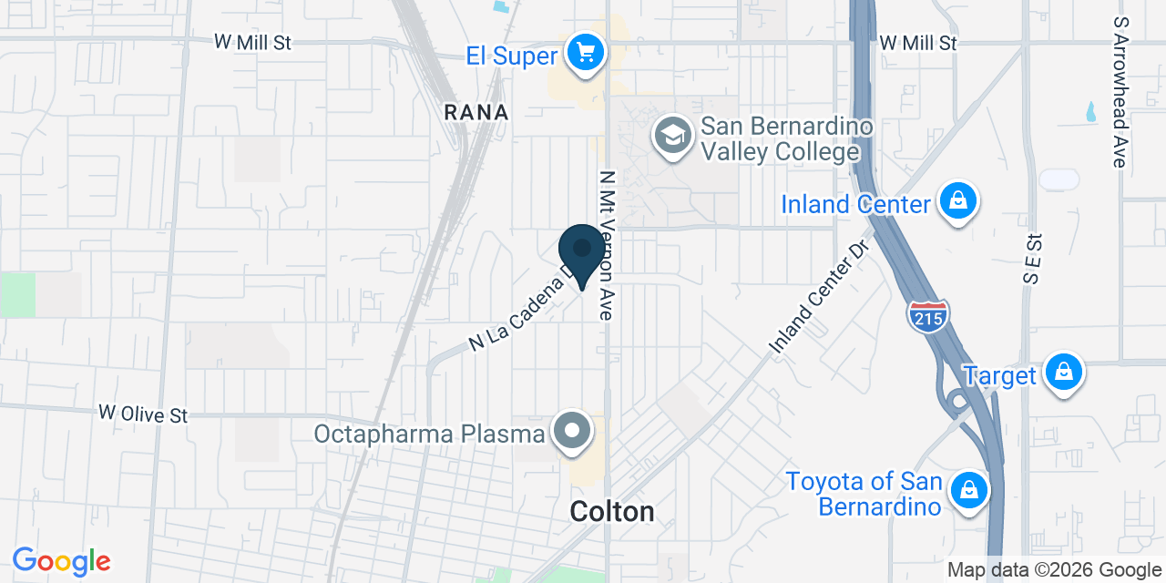 Map showing Colton, San Bernardino County, CA