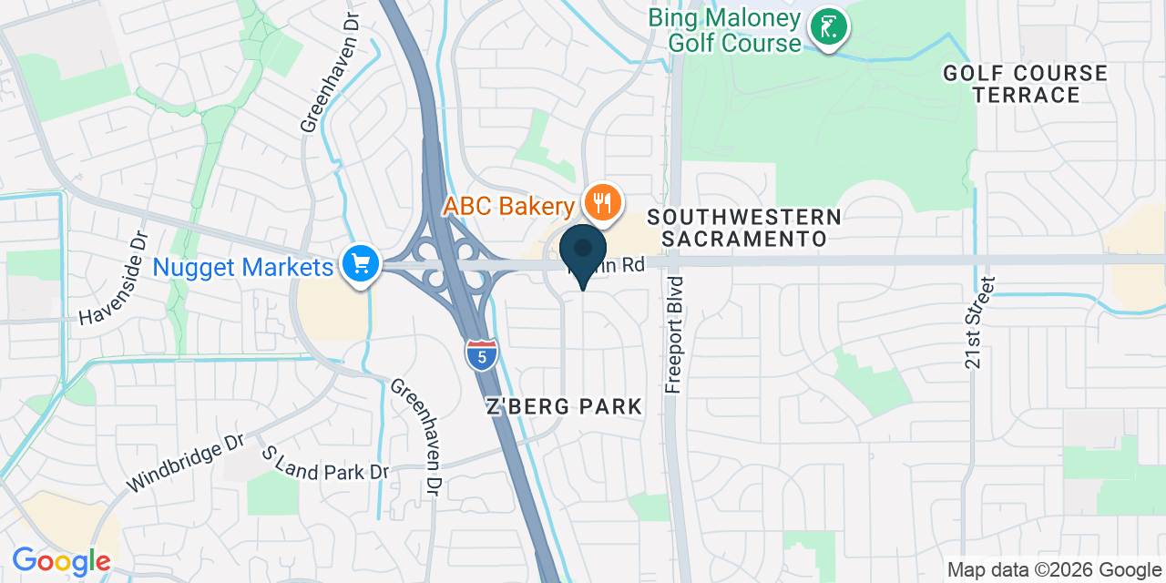 Map showing Sacramento, Sacramento County, CA