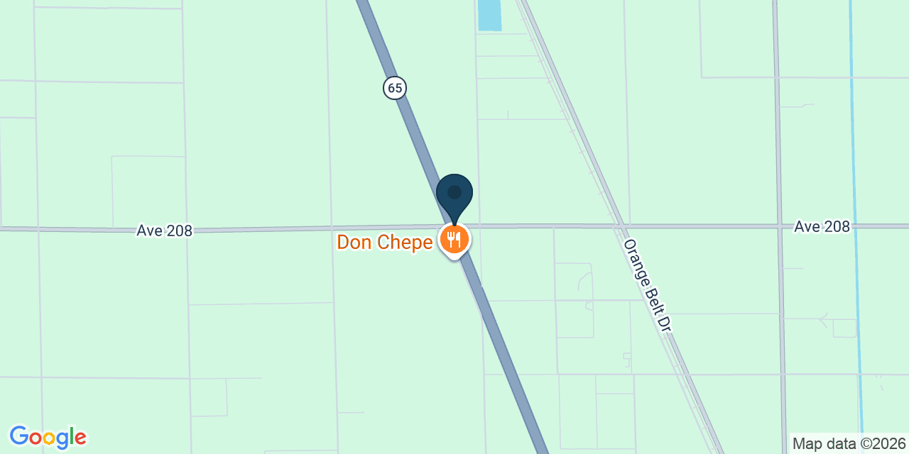 Map showing Tulare County, CA