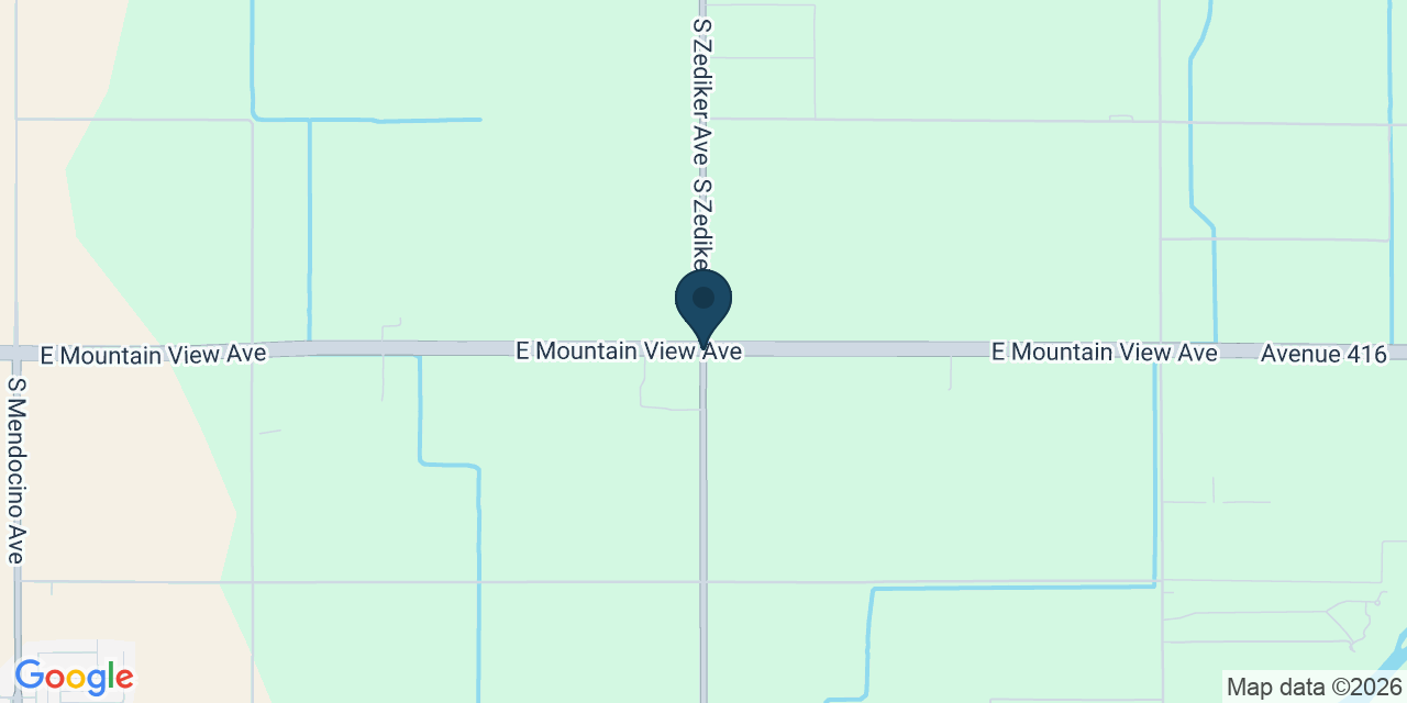Map showing Fresno County, CA