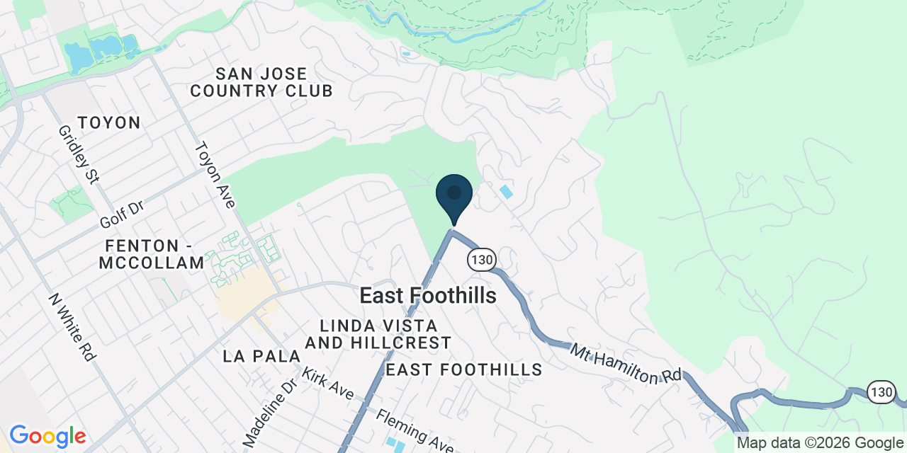 Map showing Santa Clara County, CA