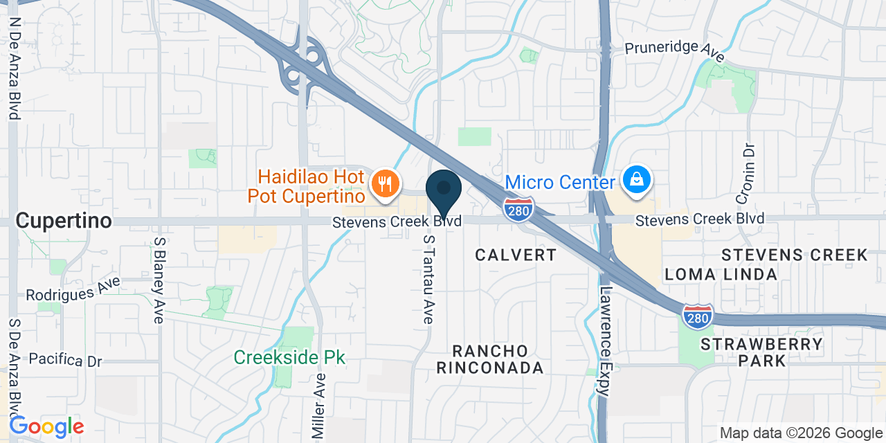 Map showing Santa Clara County, CA
