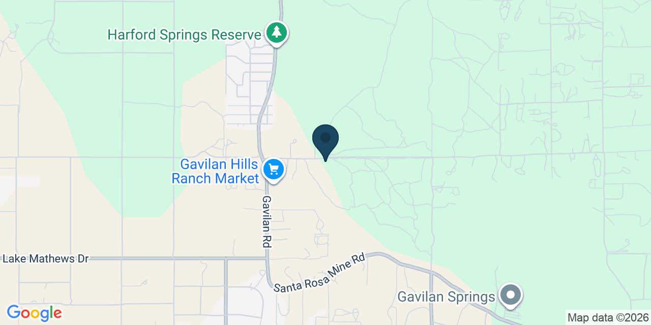 Map showing Perris, Riverside County, CA