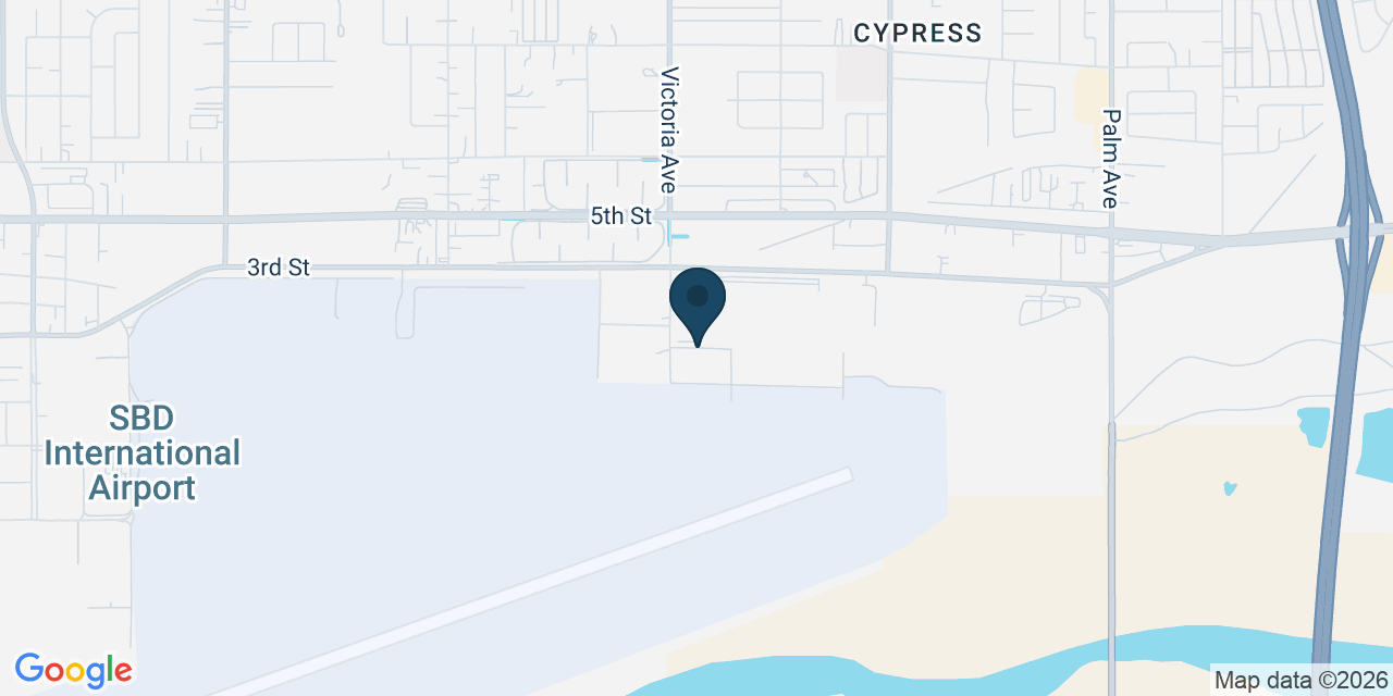 Map showing San Bernardino, San Bernardino County, CA
