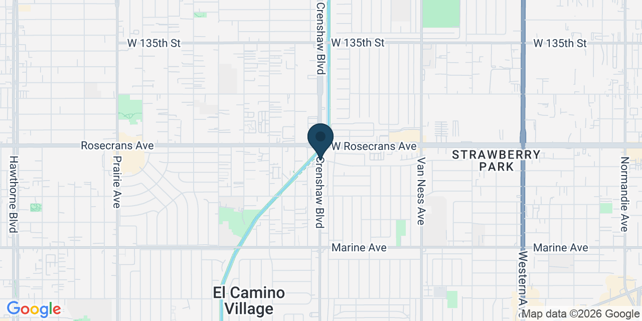 Map showing Gardena, Los Angeles County, CA
