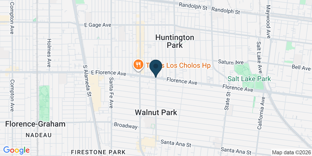 Map showing Walnut Park, Los Angeles County, CA