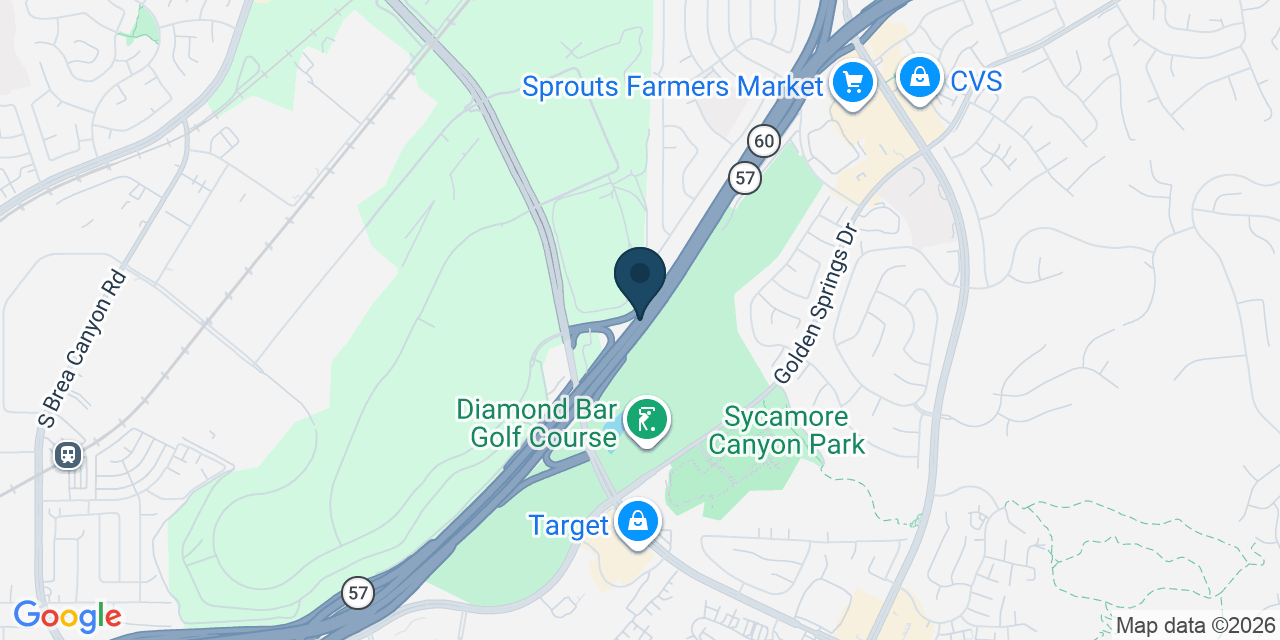Map showing Diamond Bar, Los Angeles County, CA