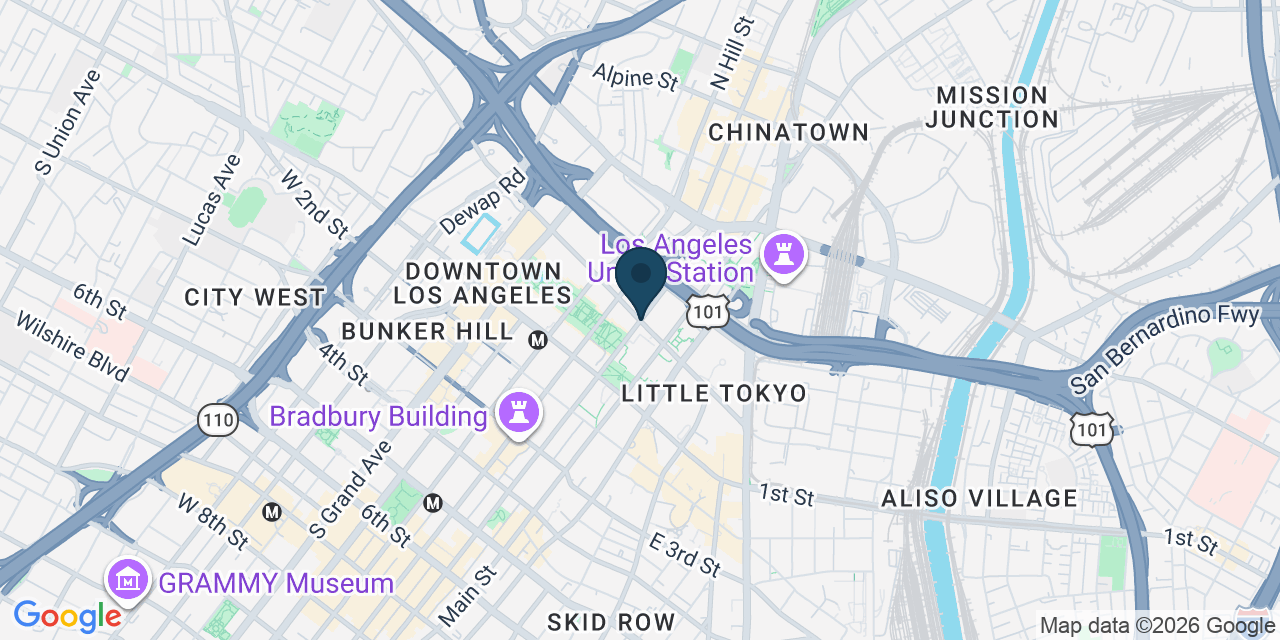 Map showing Los Angeles, Los Angeles County, CA
