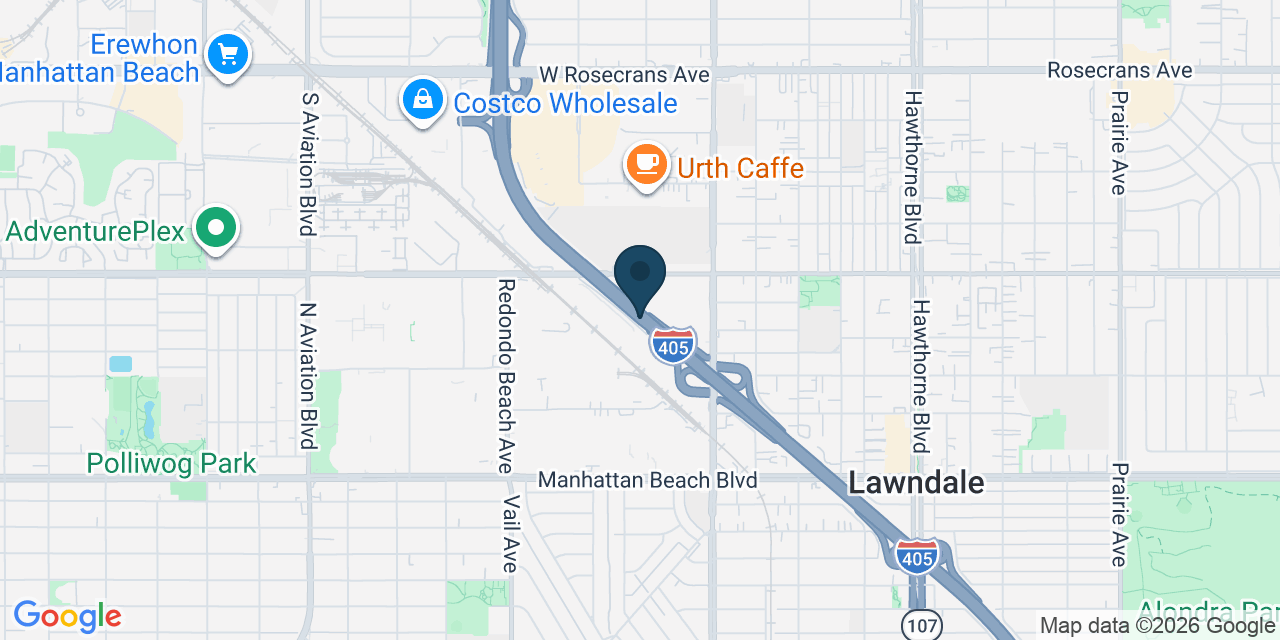 Map showing Redondo Beach, Los Angeles County, CA