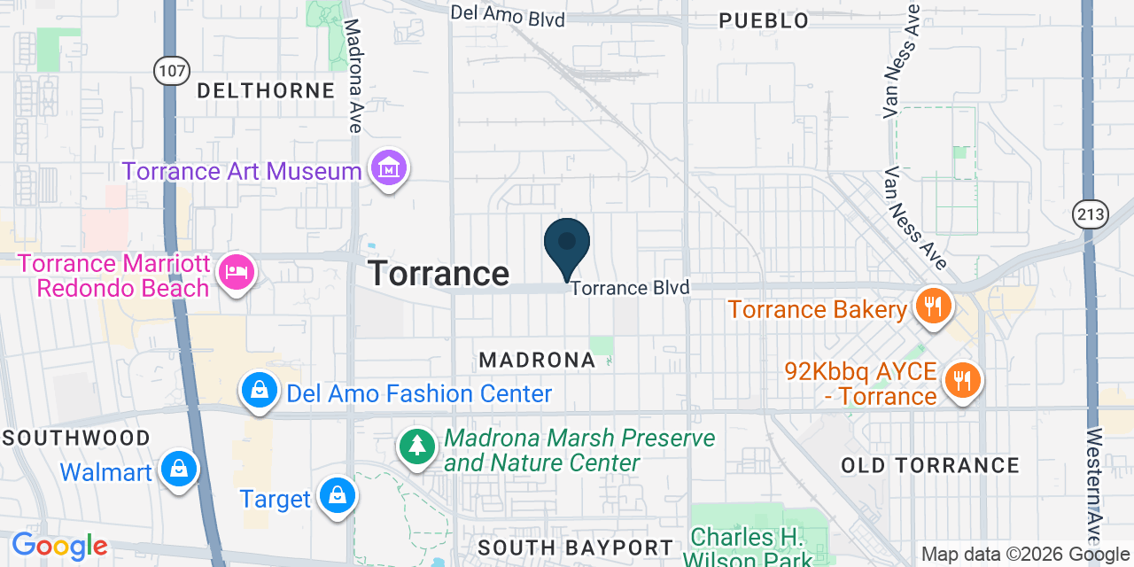 Map showing Los Angeles County, CA