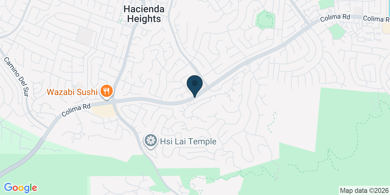 Map showing Los Angeles County, CA