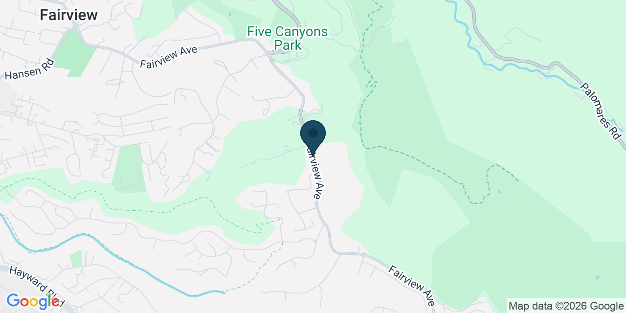 Map showing Alameda County, CA