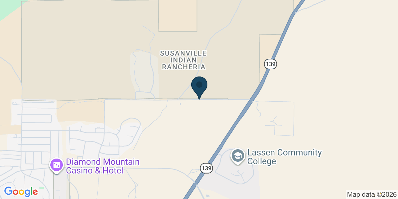 Map showing Lassen County, CA