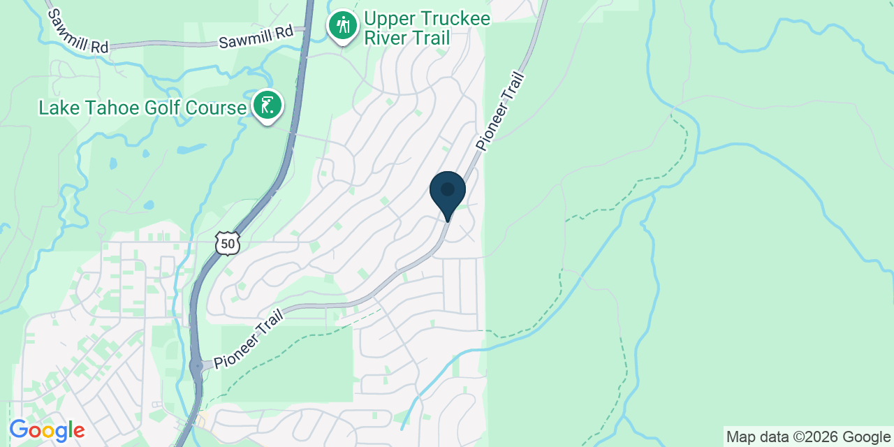 Map showing El Dorado County, CA