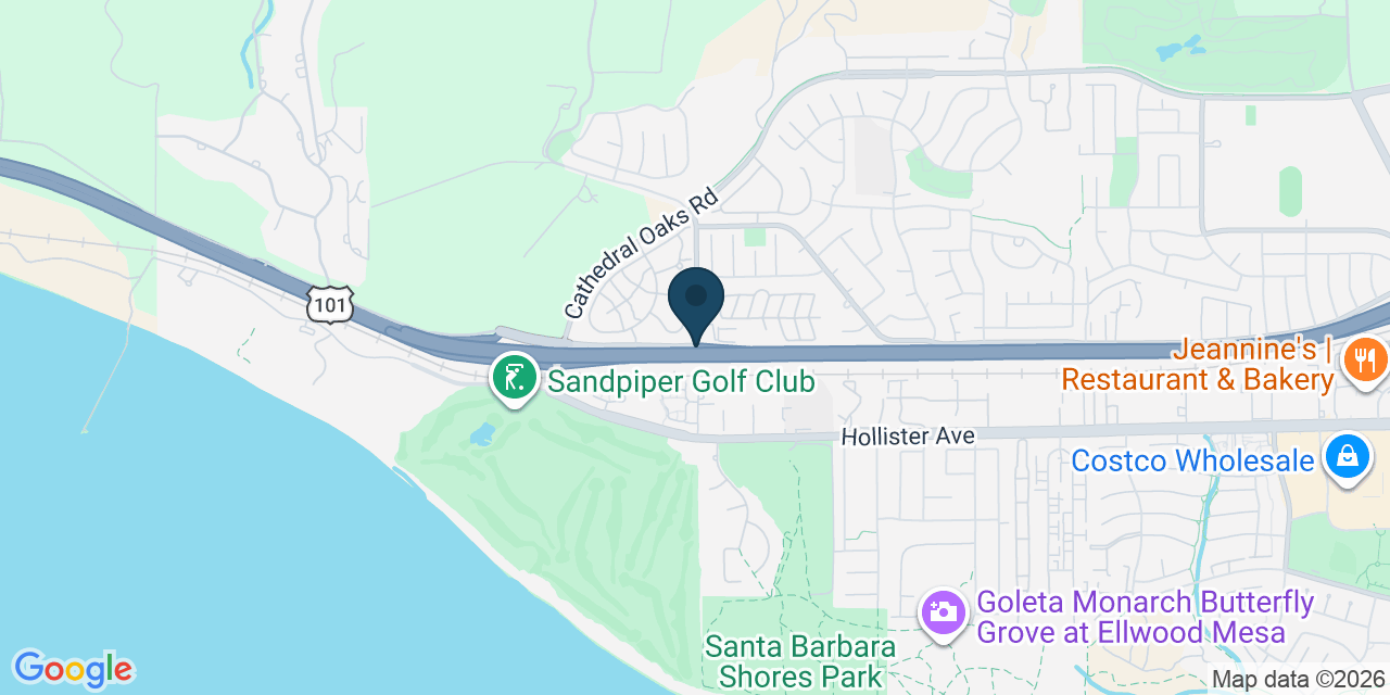 Map showing Goleta, Santa Barbara County, CA