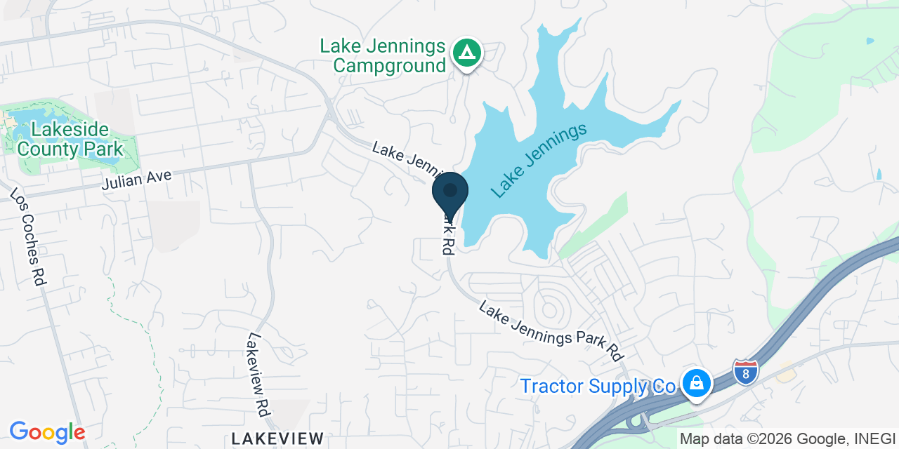 Map showing San Diego County, CA