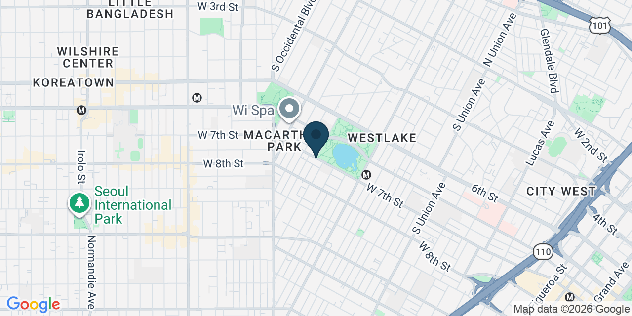 Map showing Los Angeles, Los Angeles County, CA
