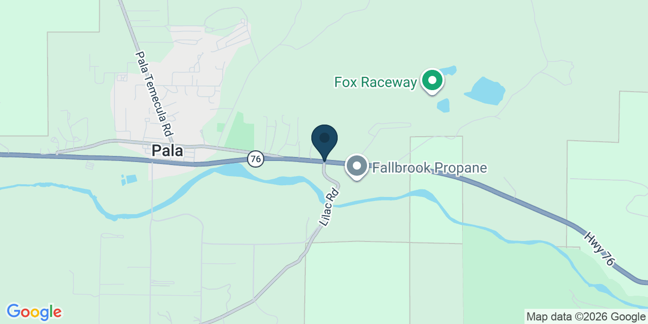 Map showing Pala, San Diego County, CA