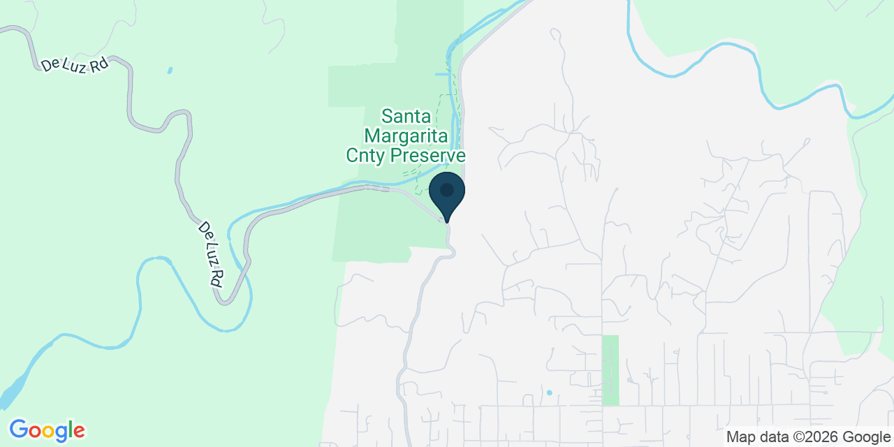 Map showing Fallbrook, San Diego County, CA