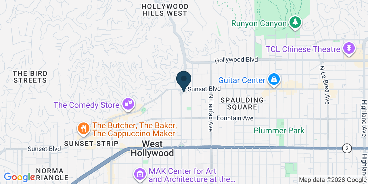 Map showing Los Angeles, Los Angeles County, CA