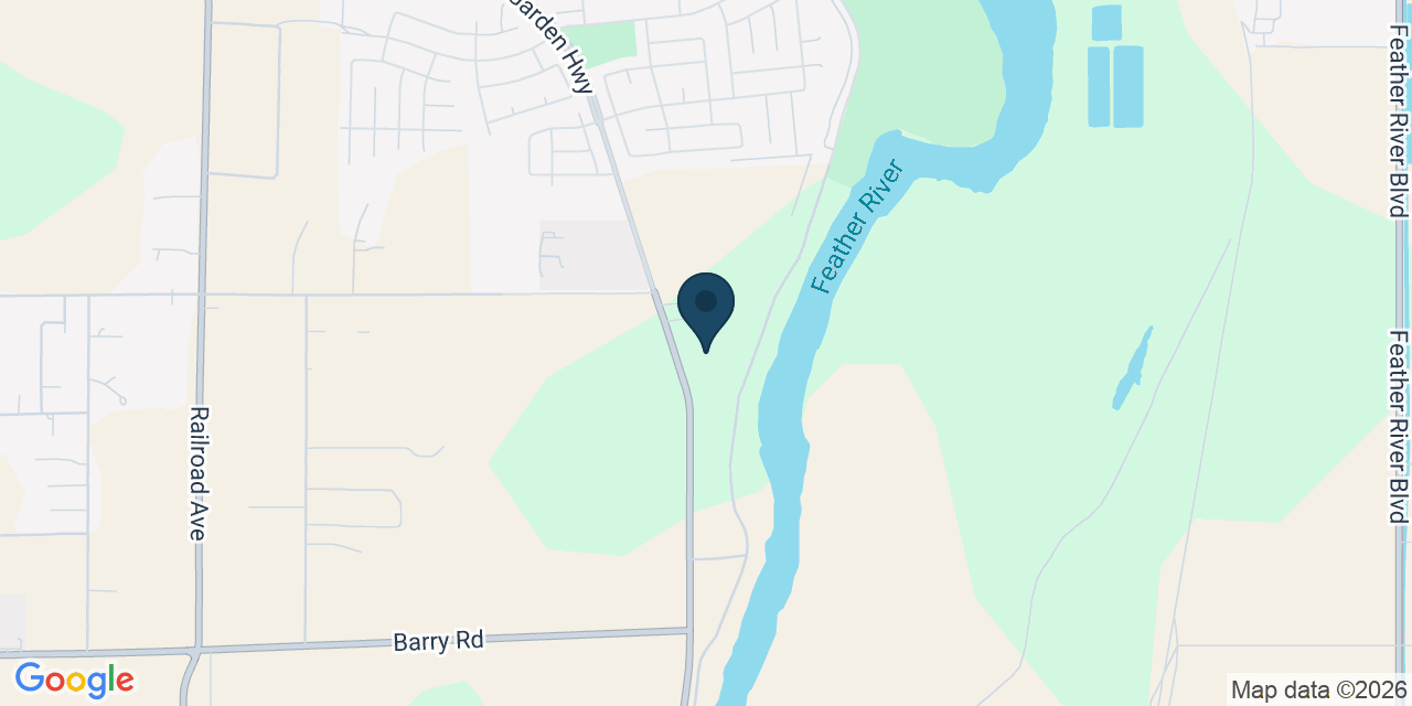 Map showing Yuba City, Sutter County, CA