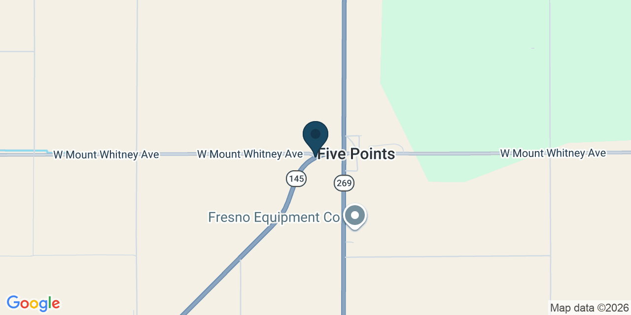Map showing Fresno County, CA