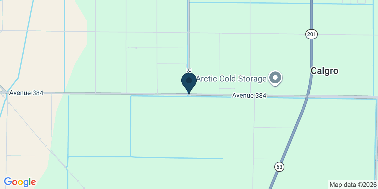 Map showing Tulare County, CA