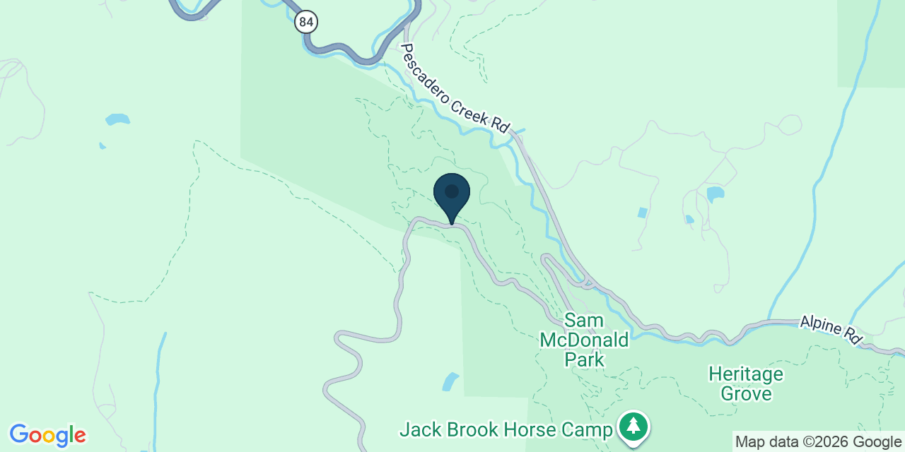 Map showing La Honda, San Mateo County, CA