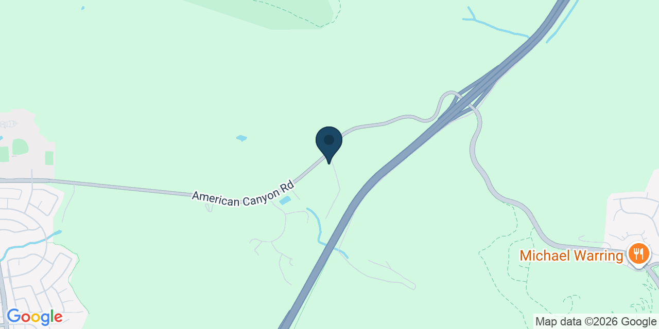Map showing American Canyon, Napa County, CA