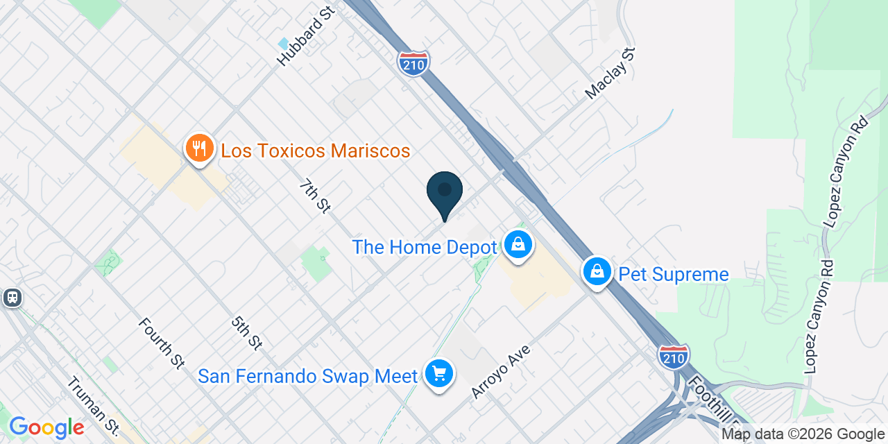 Map showing Los Angeles, Los Angeles County, CA