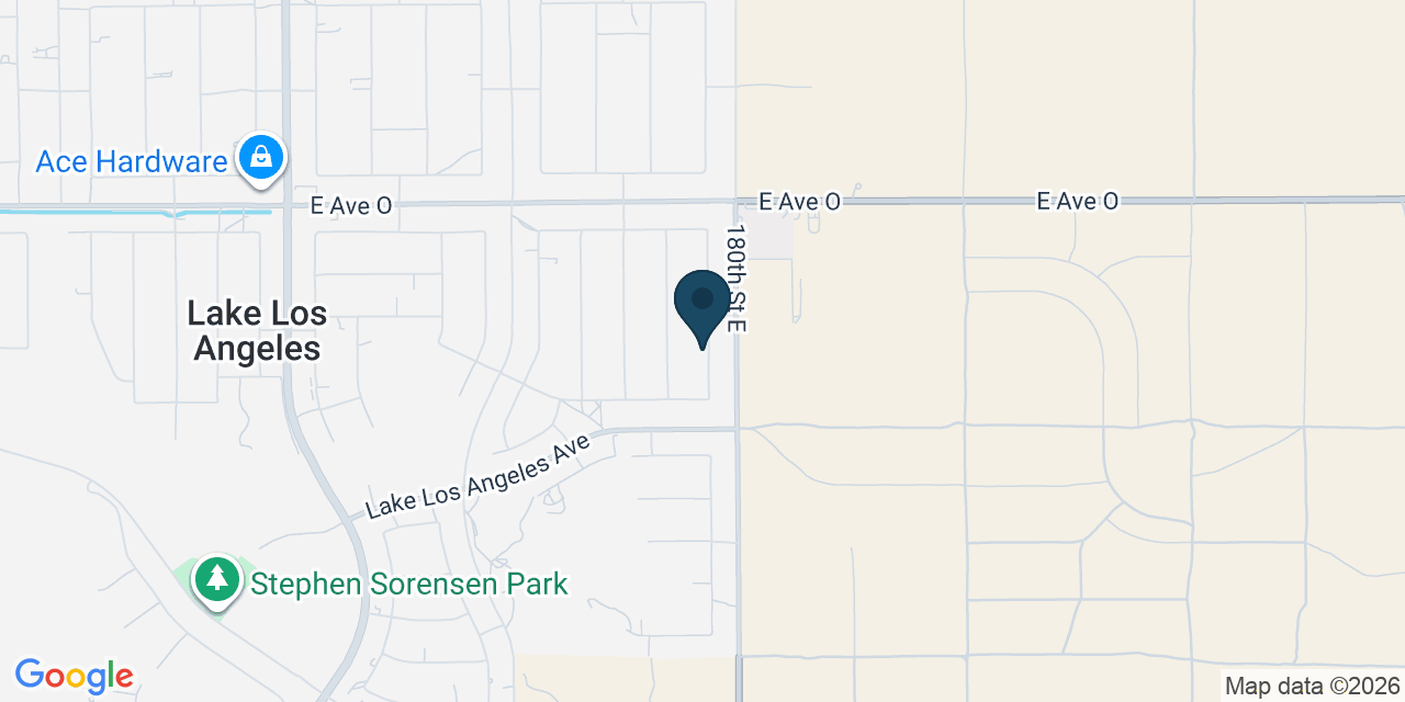 Map showing Palmdale, Los Angeles County, CA