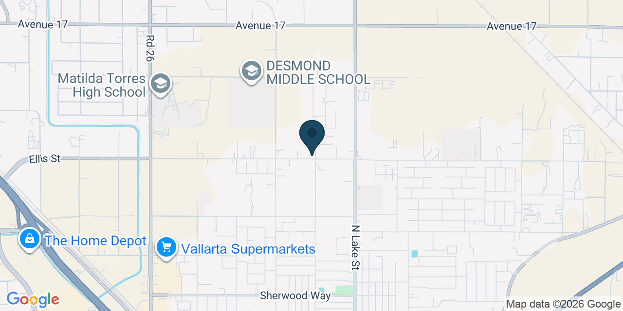 Map showing Madera, Madera County, CA