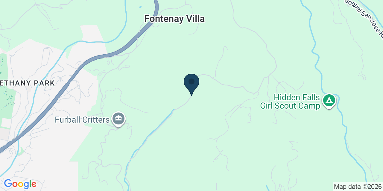 Map showing Santa Cruz County, CA