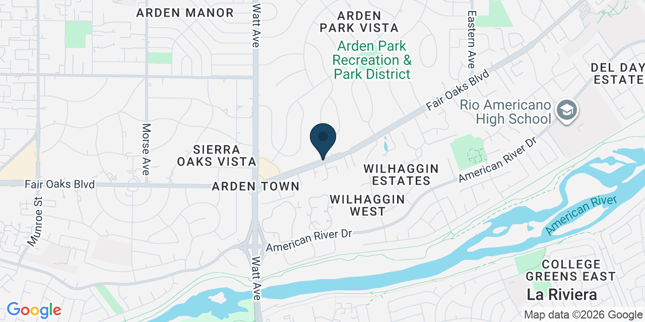 Map showing Arden-Arcade, Sacramento County, CA
