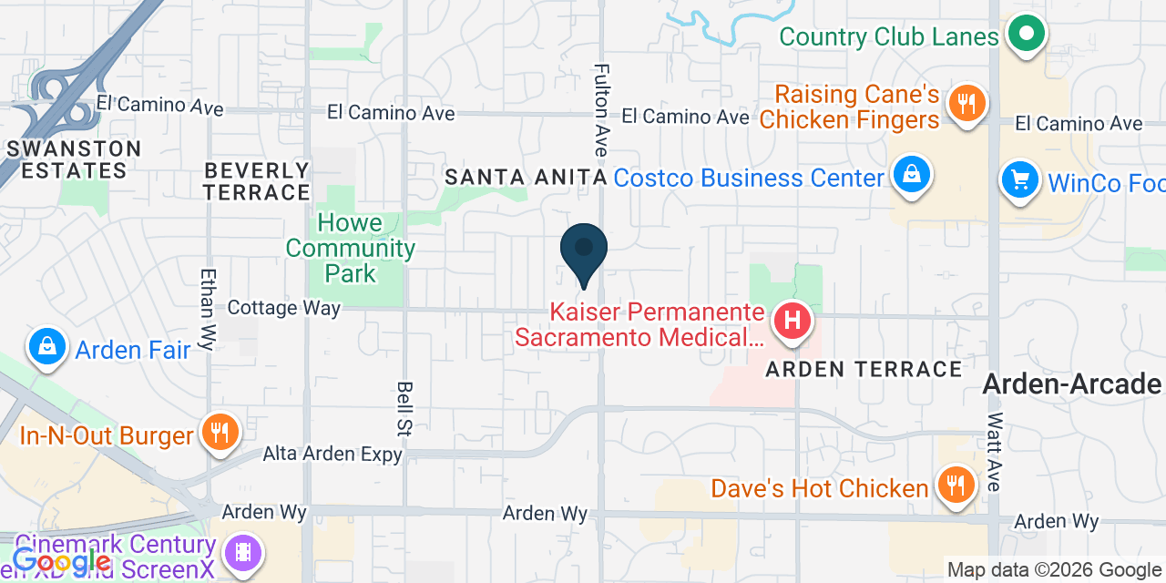 Map showing Sacramento, Sacramento County, CA