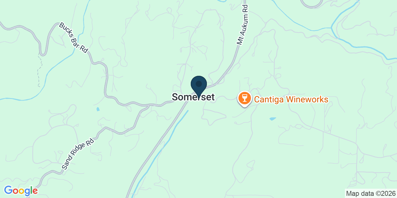 Map showing Somerset, El Dorado County, CA