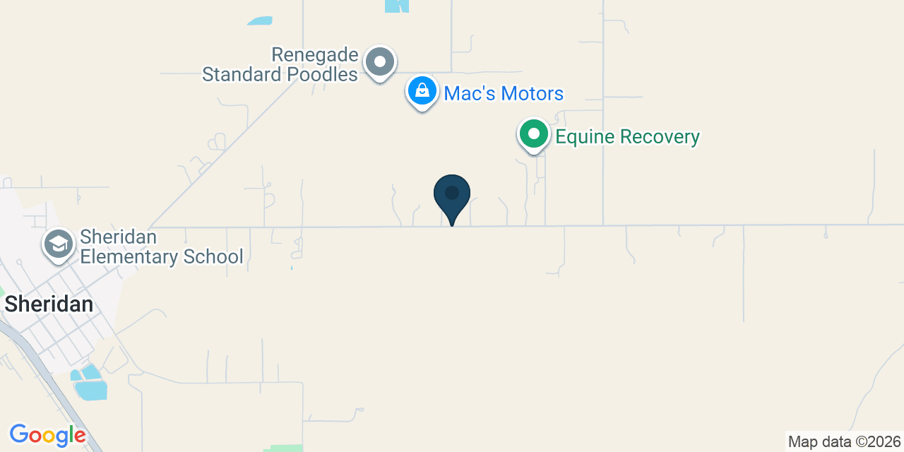 Map showing Placer County, CA
