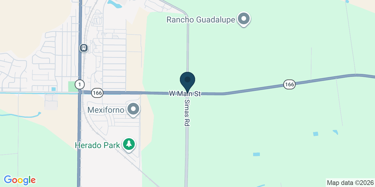Map showing Santa Barbara County, CA