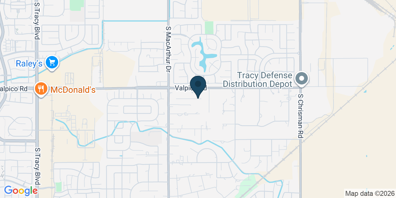 Map showing San Joaquin County, CA