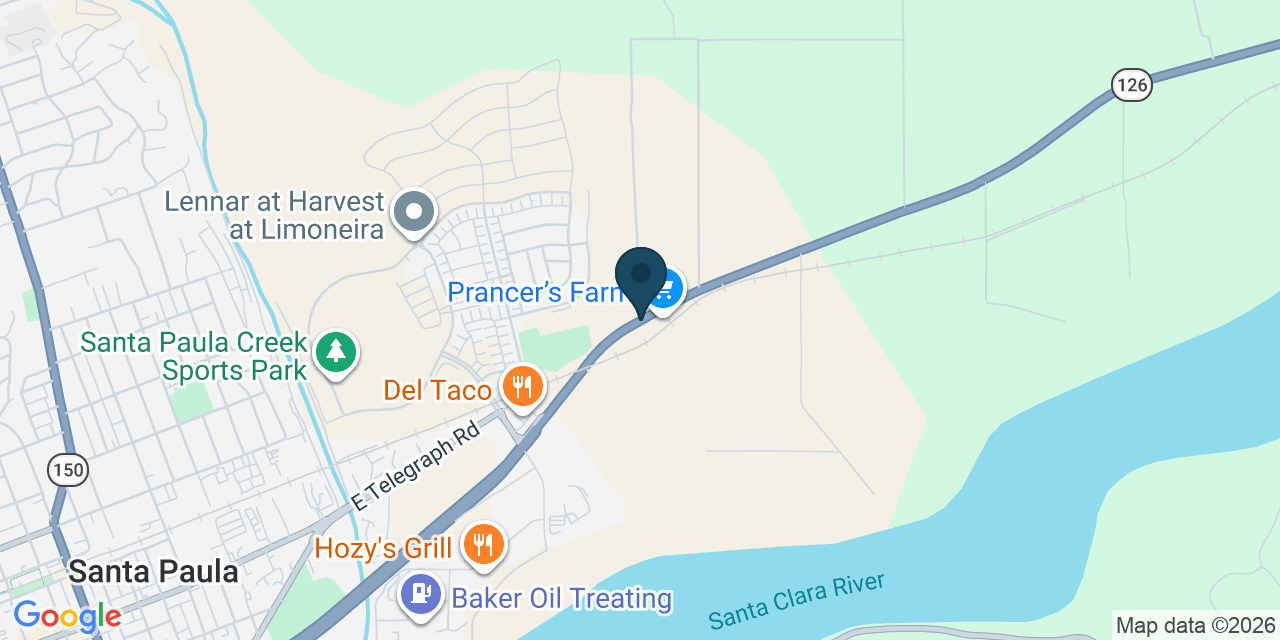 Map showing Ventura County, CA