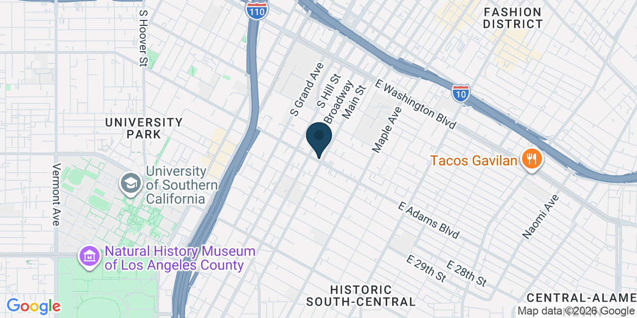 Map showing Los Angeles, Los Angeles County, CA