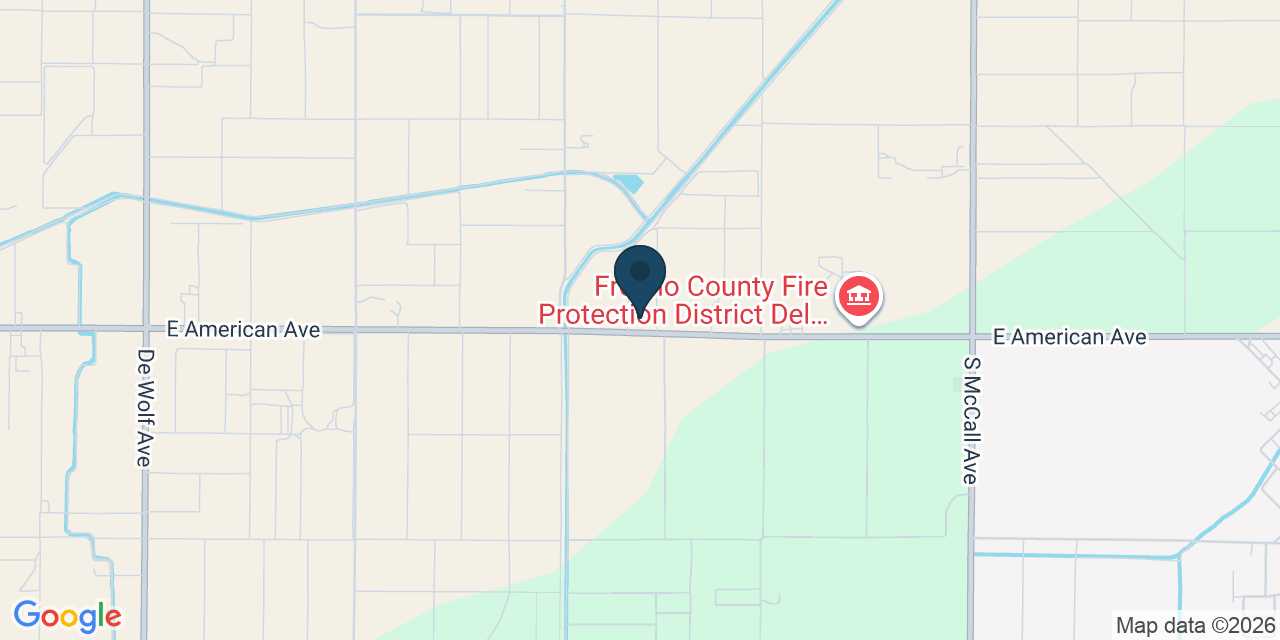 Map showing Del Rey, Fresno County, CA