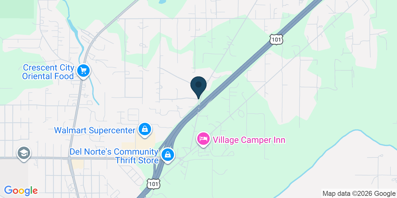 Map showing Del Norte County, CA
