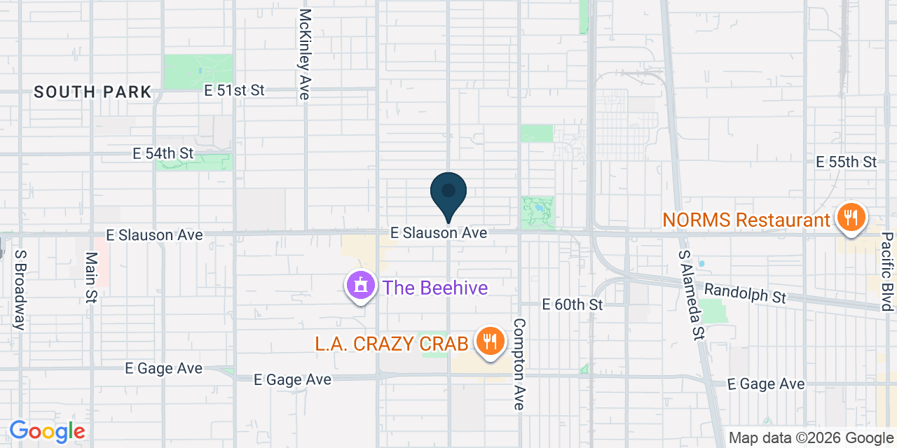 Map showing Los Angeles County, CA